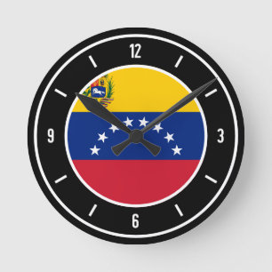 Relógio Redondo Venezuela Sinalizador Elegante