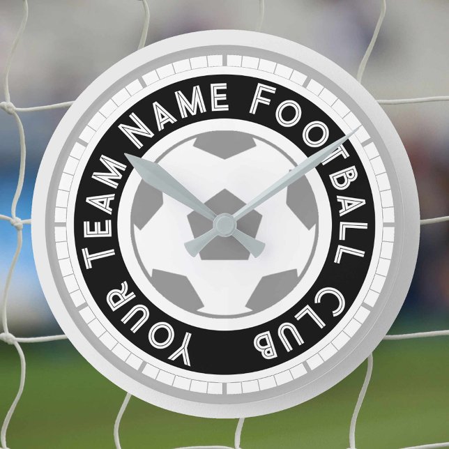 Relógio Redondo Ventilador de futebol ou apoiador de futebol (Criador carregado)