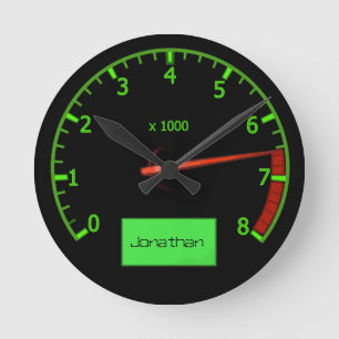 Relógio Redondo Ventilador personalizável do carro de cabeça de 