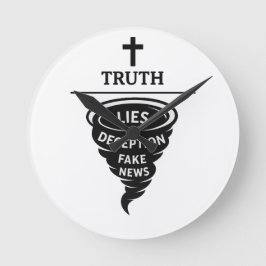 Relógio Redondo Verdade sobre mentiras