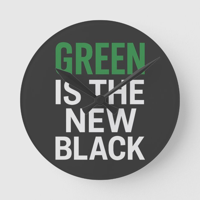 RELÓGIO REDONDO VERDE É O NOVO PRETO (Frente)