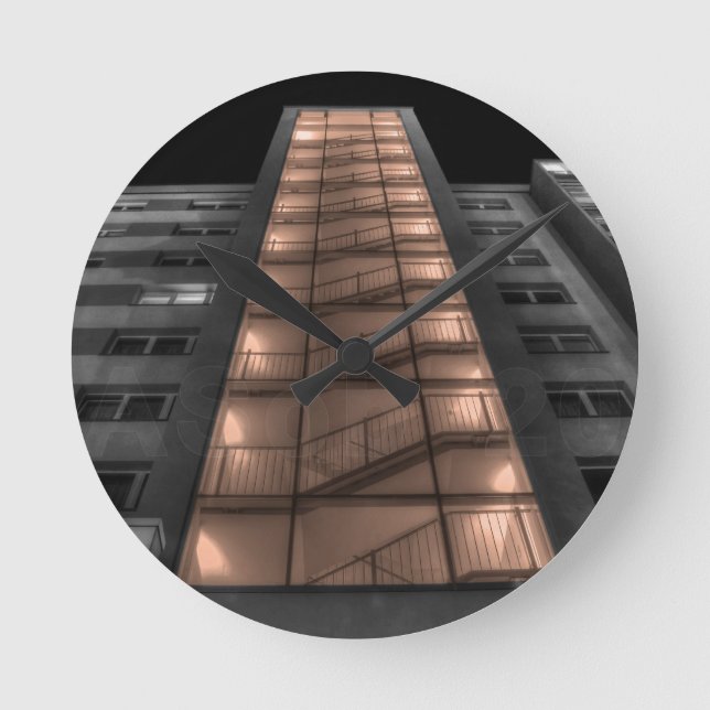 Relógio Redondo Verticales (Frente)