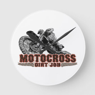 Relógio Redondo Viciado do motocross