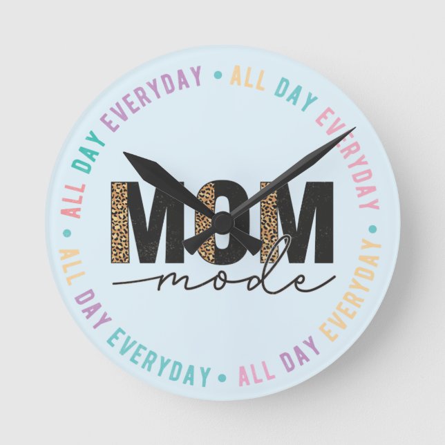 Relógio Redondo Vida de Mãe (Frente)