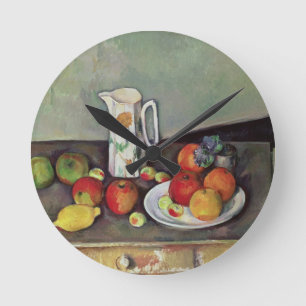 Relógio Redondo Vida de Paul Cezanne   Paul Cezanne   ainda com