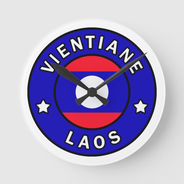 Relógio Redondo Vientiane Laos (Frente)