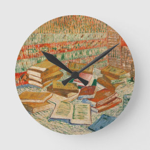 Relógio Redondo Vincent van Gogh   Livros Amarelos, 1887