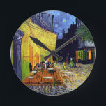 Relógio Redondo Vincent Willem van Gogh - Cafe Terrace à Noite<br><div class="desc">Vincent Willem van Gogh - Cafe Terrace à Noite</div>
