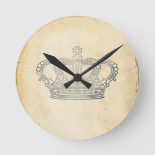 Relógio Redondo Vintage Crown
