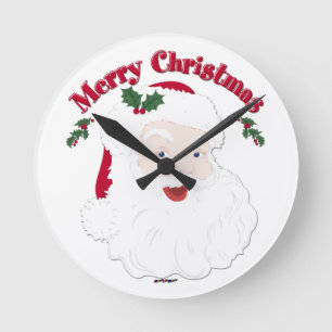 Relógio Redondo Vintage Felry Papais noeis de Natal