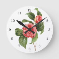 Vintage floral, flores cor-de-rosa da camélia por