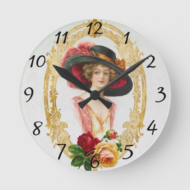 Relógio Redondo Vintage French Clock (Frente)