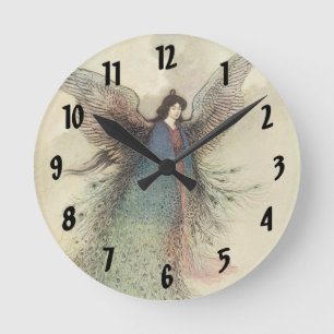 Relógio Redondo Vintage Japonês Fairy Tale, The Moon Maiden