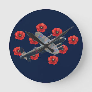 Relógio Redondo Vintage Lancaster Entre Papa Vermelho
