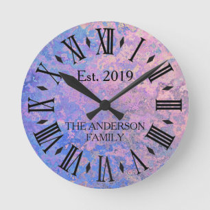 Relógio Redondo Vintage Rustic Antique Distenssou Metal Personaliz