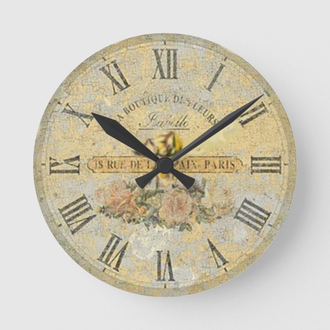 Relógio Redondo Vintage wall clock (Frente)