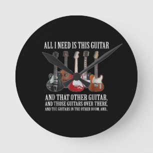 Relógio Redondo Violão   Só Preciso Disso Violão Qualquer Músi
