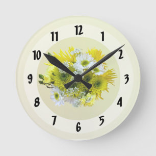 Relógio Redondo Visitas, Mães e Buquê de rendas da Rainha Anne