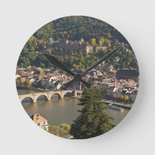Relógio Redondo Vista da Alte Brucke ou Ponte Velha