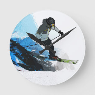 Relógio Redondo Vivendo! - Descida Skier