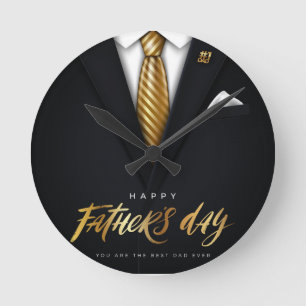 Relógio Redondo Você é o melhor Pai do Dia de os pais Dourado negr