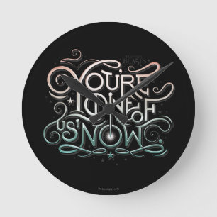 Relógio Redondo Você é um de nós, agora, com uma imagem colorid