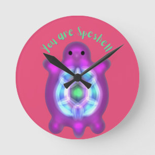 Relógio Redondo Você É Uma Tartaruga Espetacular Camiseta Personal