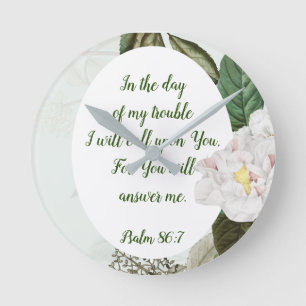 Relógio Redondo Você responderá à citação de inspiração