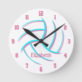 Relógio Redondo vôlei personalizada de estilo simples e minimalist