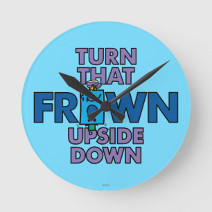 Relógio Redondo Volta do Sr. Mal-humorado   que olha de