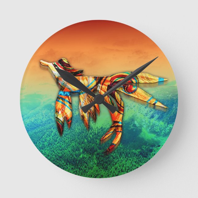 Relógio Redondo Voo (Frente)