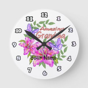 Relógio Redondo Vovó incrível