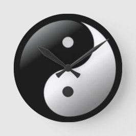 Relógio Redondo Wall Clock Yin Yang