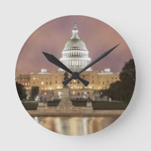 Relógio Redondo Washington DC, construção do Capitólio