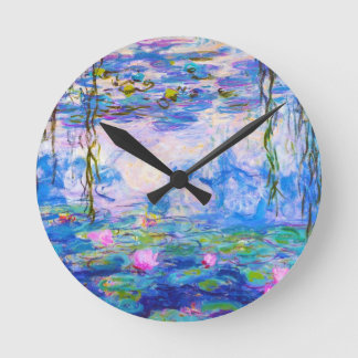 Relógio Redondo Water Lily Claude Monet