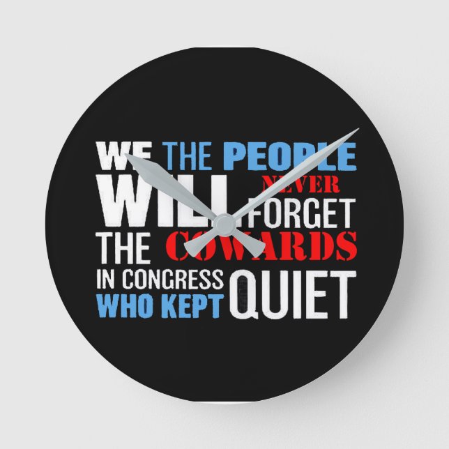 Relógio Redondo we the people... (Frente)