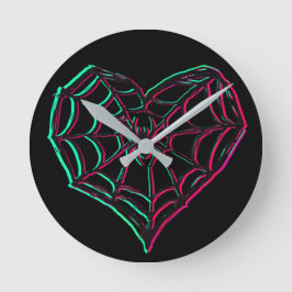 Relógio Redondo Web Of Love T Shirt