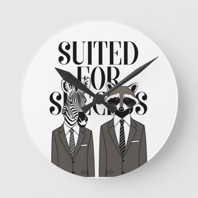 Relógio Redondo Wild at Heart: The Suited Elite Tee (Frente)