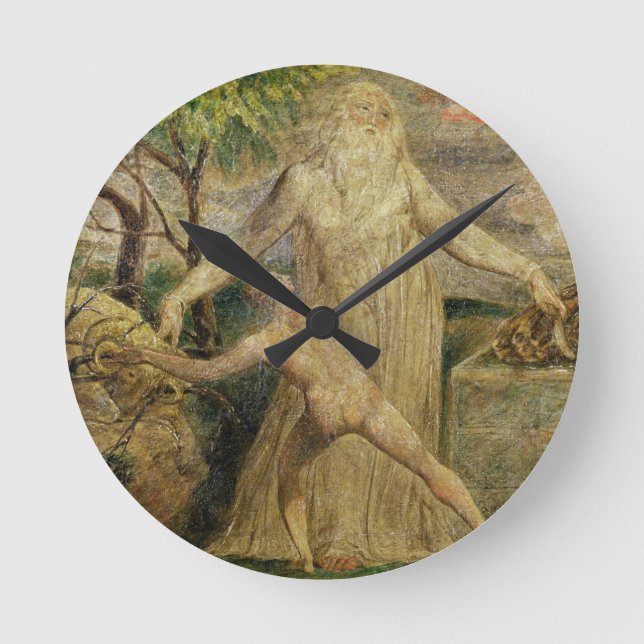 Relógio Redondo William Blake | Abraham e Isaac, 1799-1800 (temp (Frente)