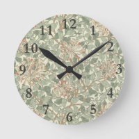 William Morris Honeysuckle Green Floral