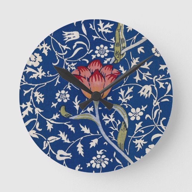 Relógio Redondo William Morris Medway Pattern (Frente)