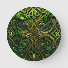 Relógio Redondo Wreath Verde