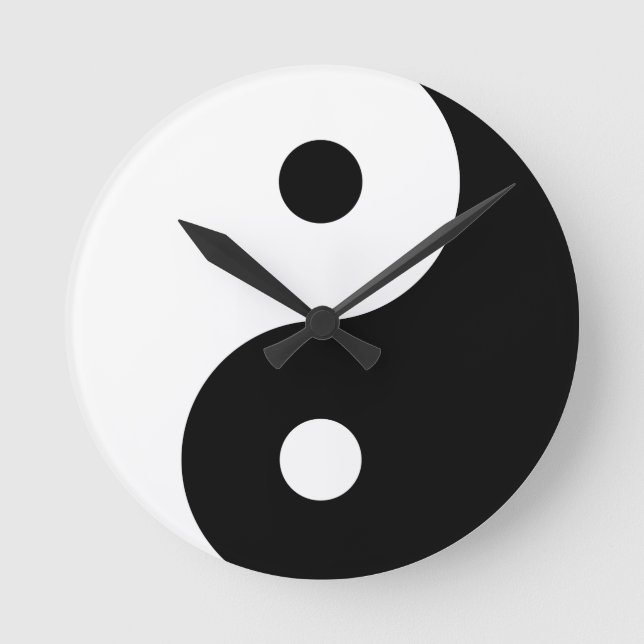 Relógio Redondo Yin Yang (Frente)