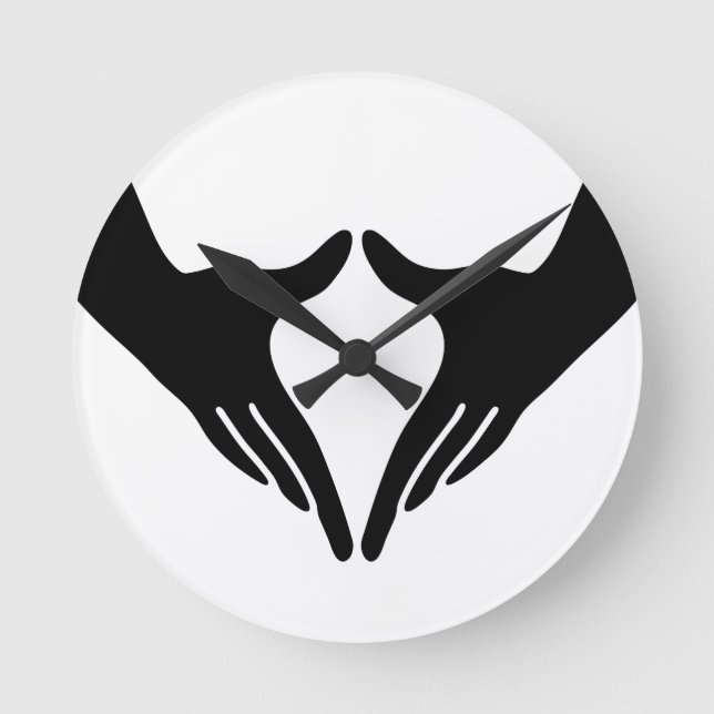 Relógio Redondo Yoga Yoni Mudra (Frente)