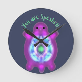 Relógio Redondo You Are Speshell Turtle Personalized Gift