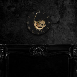 Relógio Redondo Zodiac Goddese | Astrologia de Capricórnio Dourado