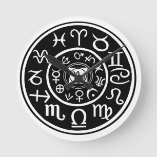 Relógio Redondo Zodíaco - Constelação de Capricórnio