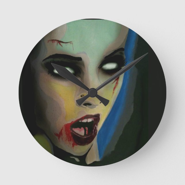Relógio Redondo Zombie Wall Clock (Frente)