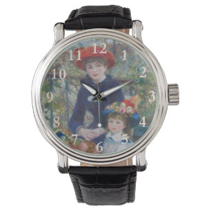 Relógio Renoir Duas Irmãs Varanda Impressionismo Francês 
