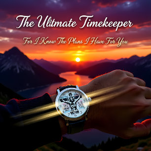 Relógio Representação de Jesus na Cruz